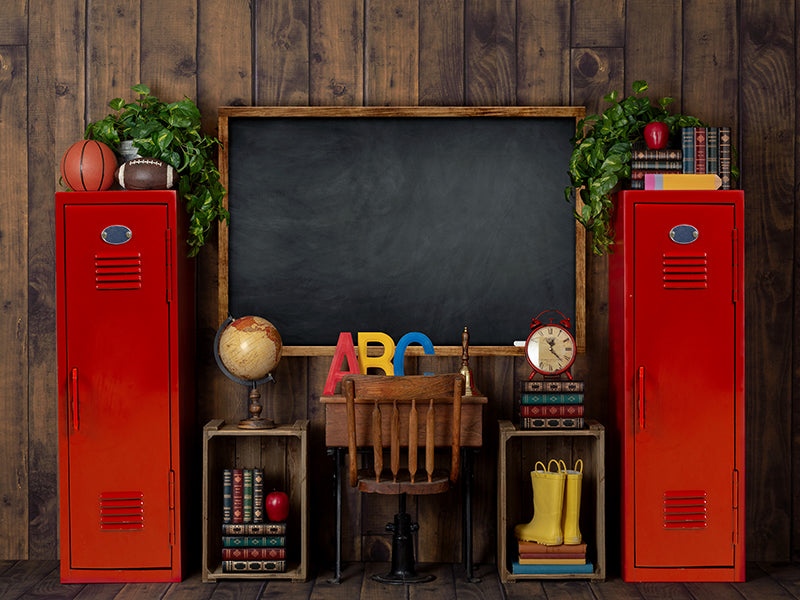 Back to School Classroom Backdrop for School Pictures 