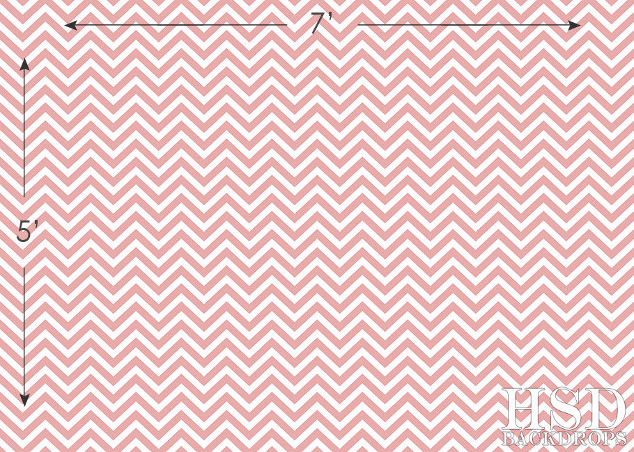 Rose Chevron - HSD Photography Backdrops 