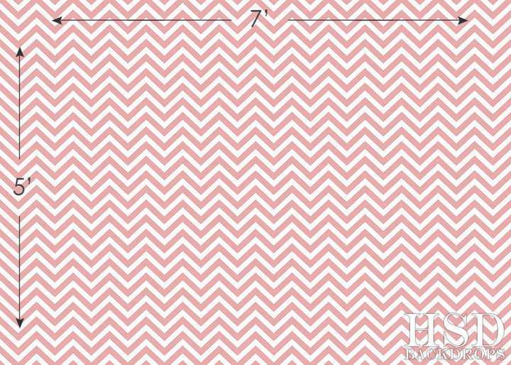 Rose Chevron - HSD Photography Backdrops 