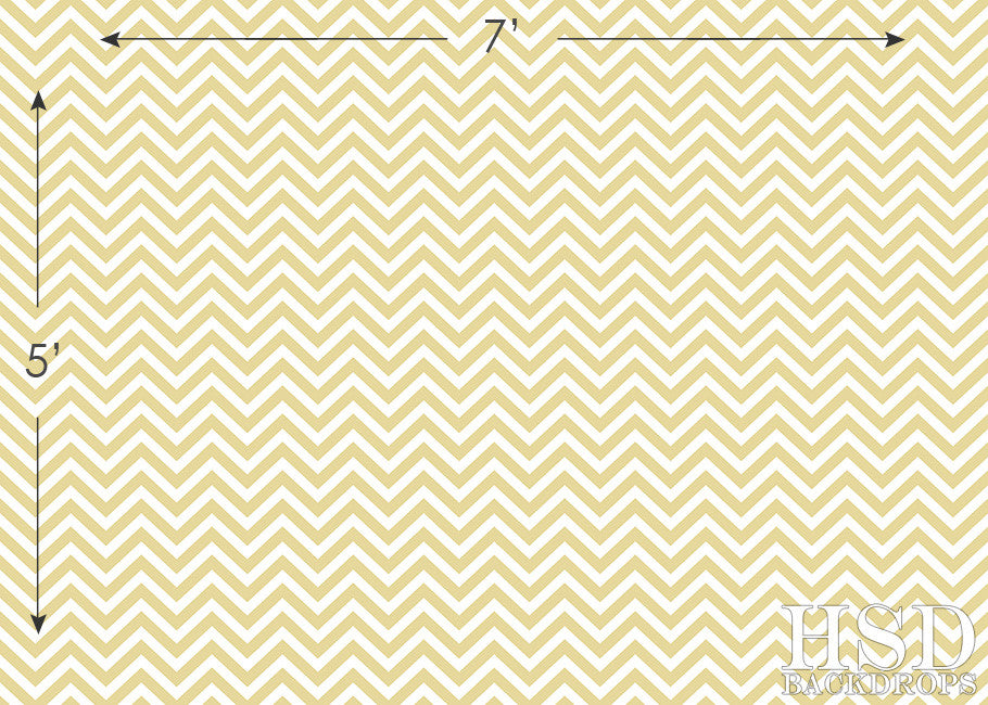 Soft Yellow Chevron - HSD Photography Backdrops 