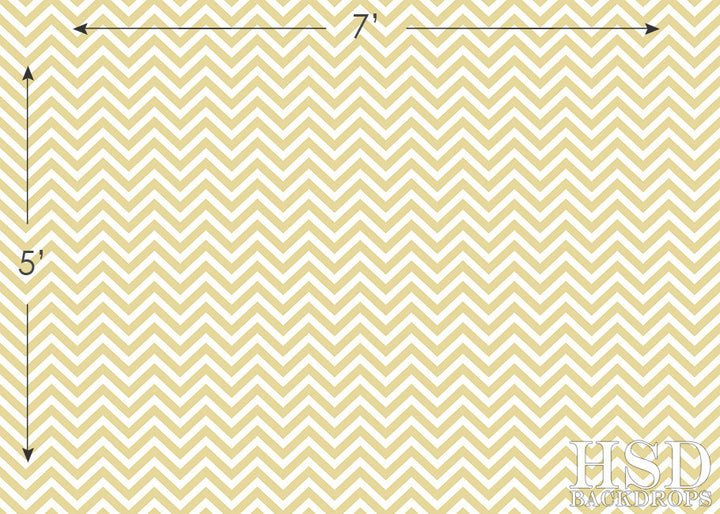 Soft Yellow Chevron - HSD Photography Backdrops 