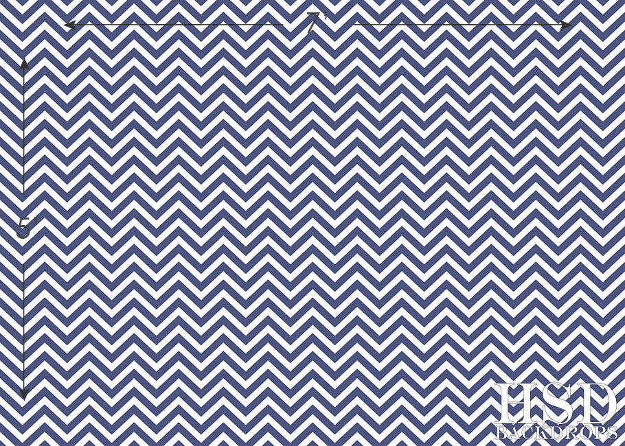 Navy Chevron - HSD Photography Backdrops 