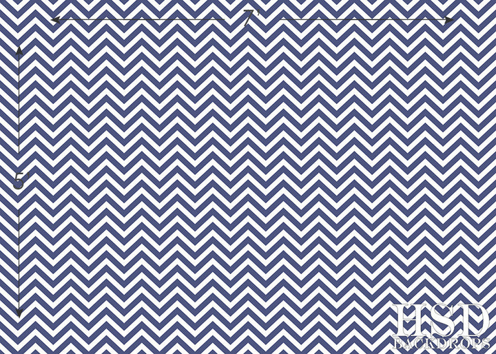 Navy Chevron - HSD Photography Backdrops 