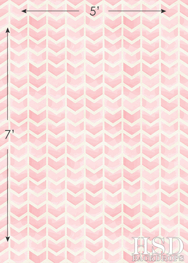 Pink Chevron Arrows - HSD Photography Backdrops 