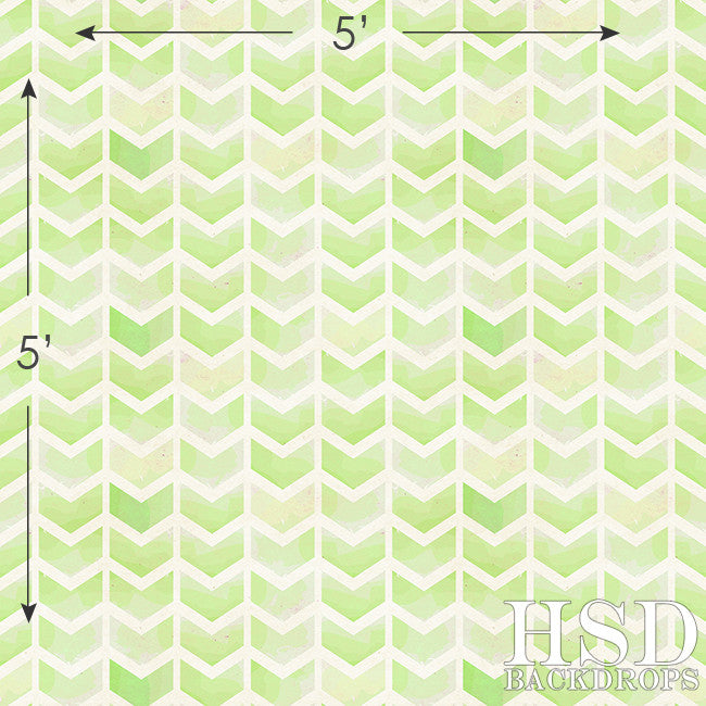 Lime Green Chevron Arrows - HSD Photography Backdrops 