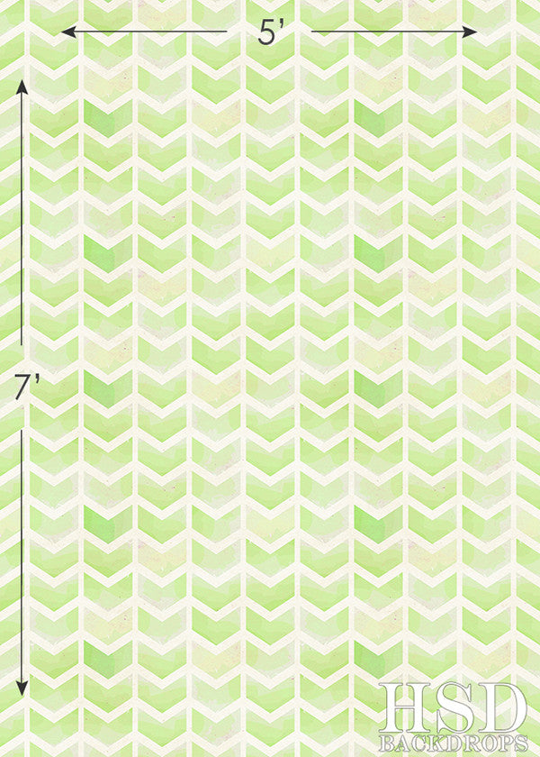 Lime Green Chevron Arrows - HSD Photography Backdrops 