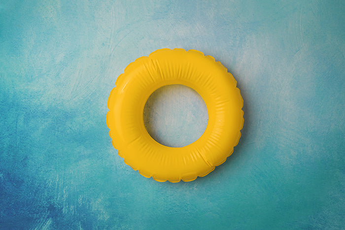 Newborn Digital Backdrop | Pool Floatie Yellow - HSD Photography Backdrops 