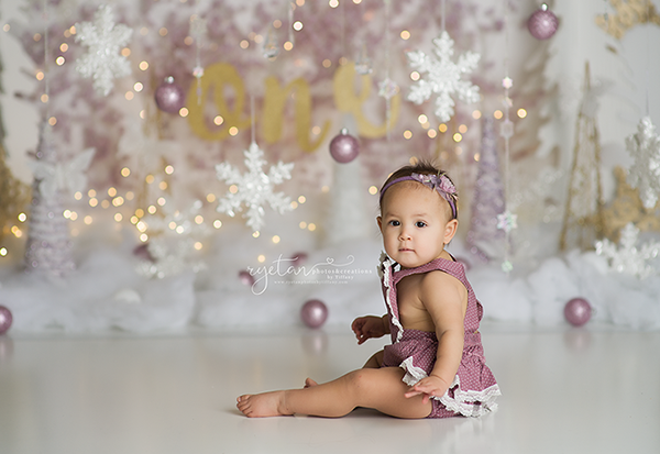 Sugar Plum Princess Christmas Prop Set Up - HSD Photography Backdrops 