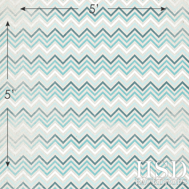 Textured Chevron Blue - HSD Photography Backdrops 