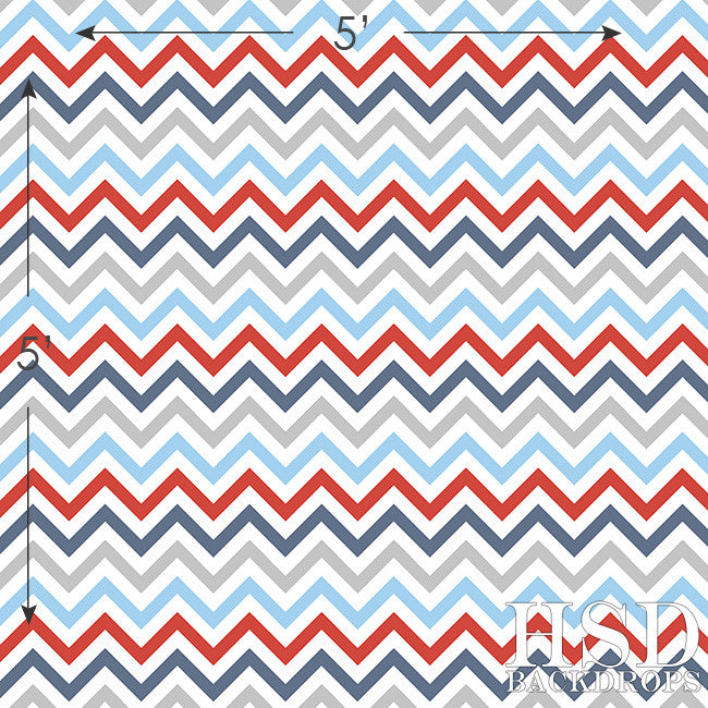 Nautical Chevron - HSD Photography Backdrops 