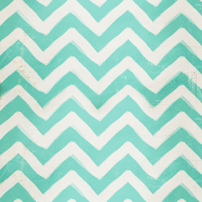 Blue Painted Chevron - HSD Photography Backdrops 