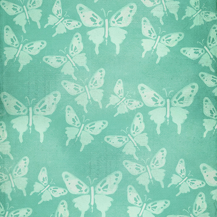 Butterfly Bliss Mint - HSD Photography Backdrops 