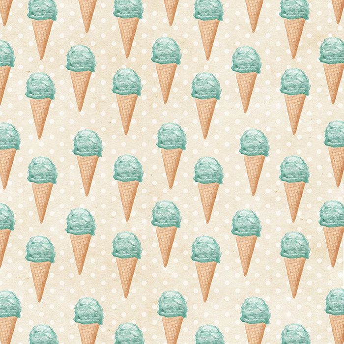 Summer | Ice Cream Shoppe Blue - HSD Photography Backdrops 