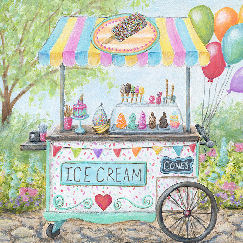 Ice Cream Cart - HSD Photography Backdrops 