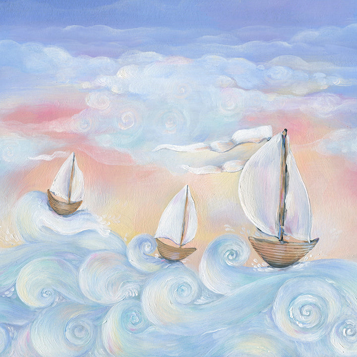 Whimsical Sailboats - HSD Photography Backdrops 