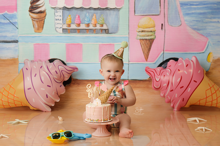 Ice Cream Truck - HSD Photography Backdrops 