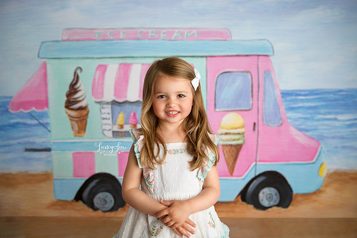 Ice Cream Truck - HSD Photography Backdrops 