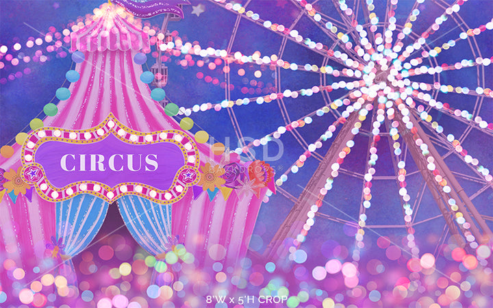 Circus Tent (Pink) - HSD Photography Backdrops 