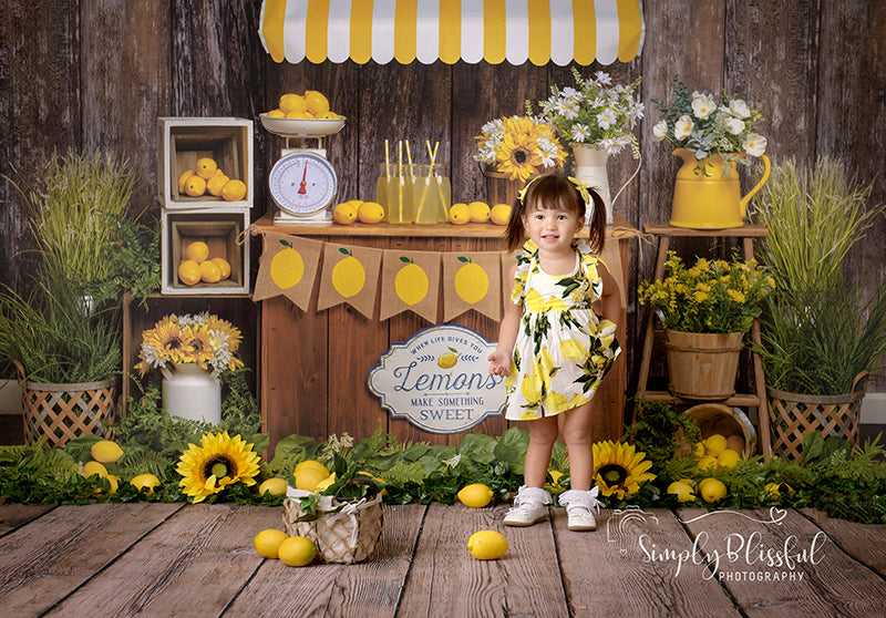 Lemonade Stand Set Up - HSD Photography Backdrops 