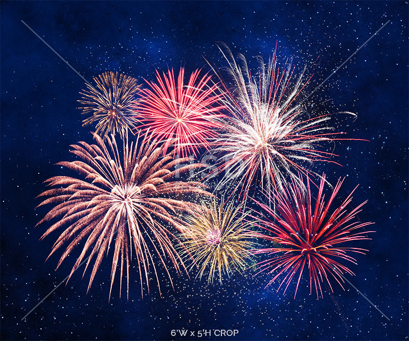 Fourth of July Fireworks - HSD Photography Backdrops 