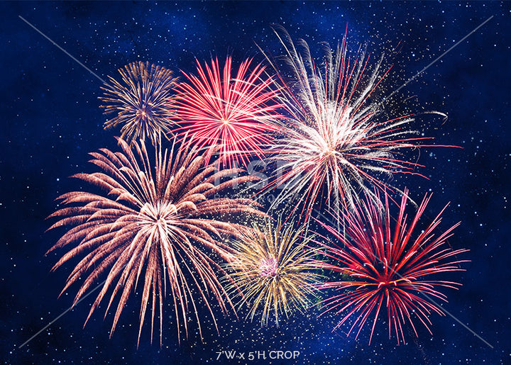 Fourth of July Fireworks - HSD Photography Backdrops 