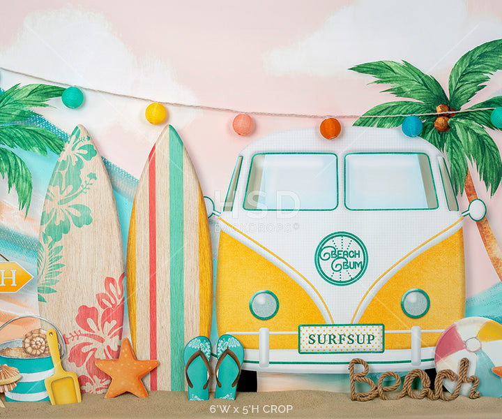 Gone Surfin' - HSD Photography Backdrops 