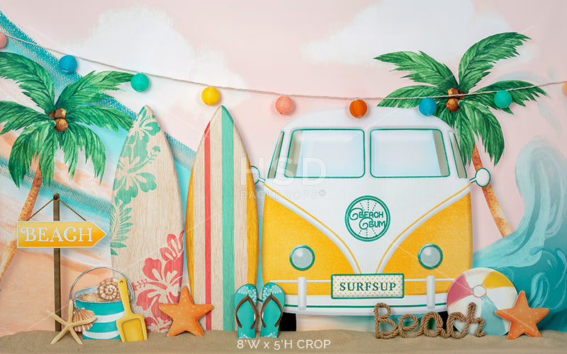 Gone Surfin' - HSD Photography Backdrops 