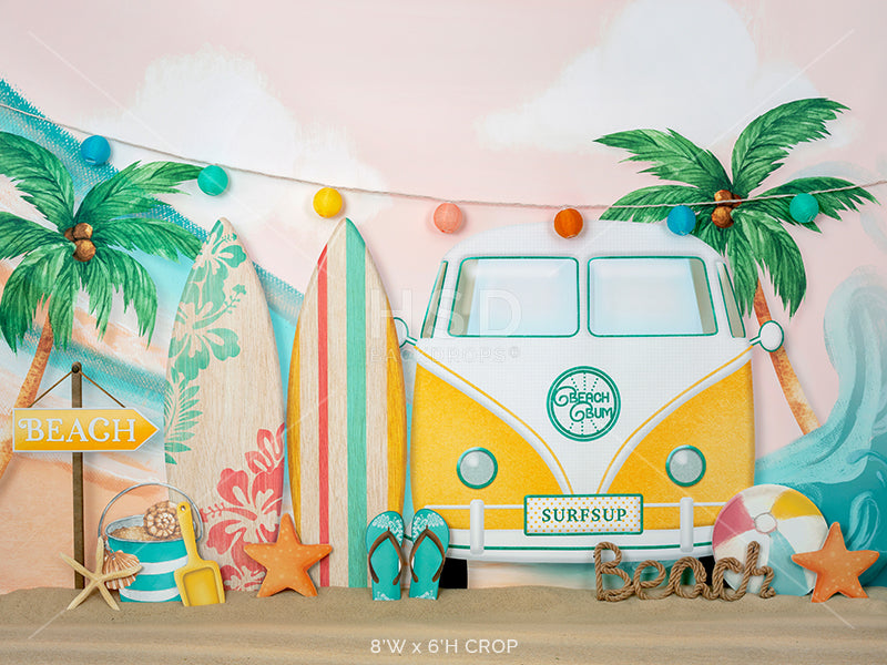 Gone Surfin' - HSD Photography Backdrops 