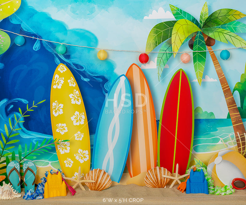 Summer Surfin' - HSD Photography Backdrops 