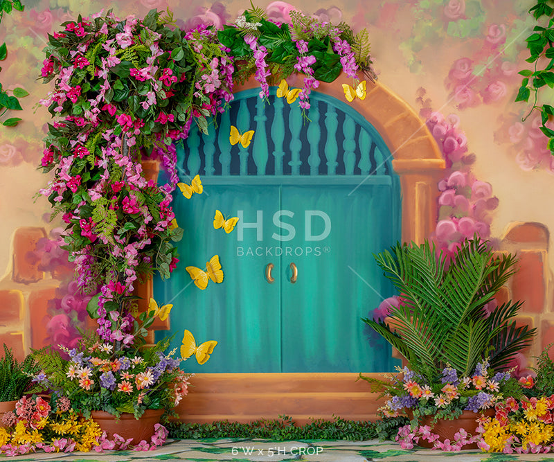 Casita Door Decorated - HSD Photography Backdrops 