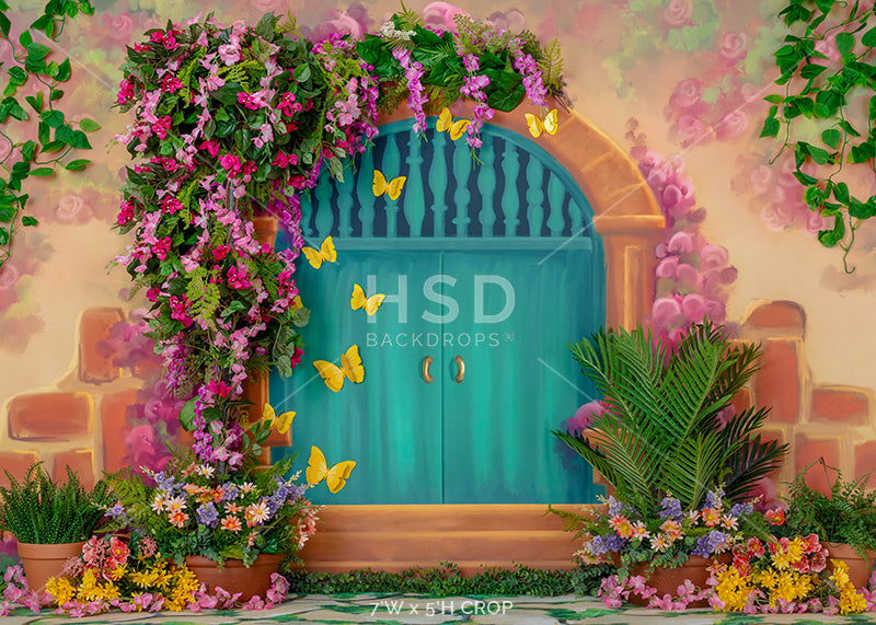 Casita Door Decorated - HSD Photography Backdrops 