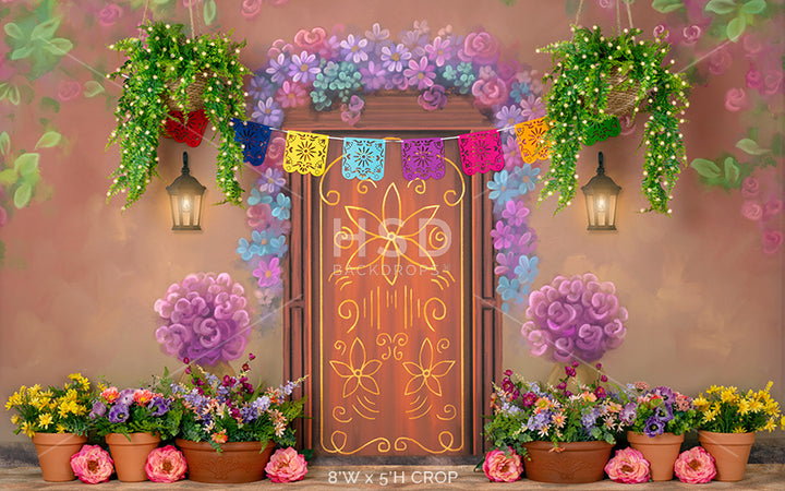 Magical Door Decorated - HSD Photography Backdrops 