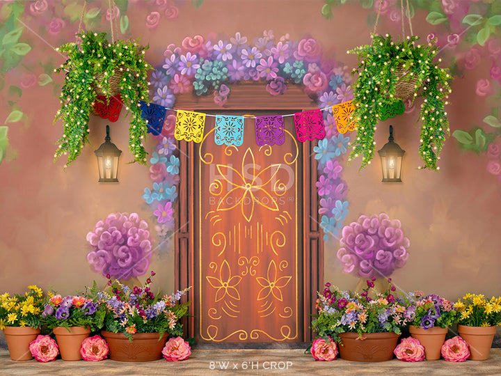 Magical Door Decorated - HSD Photography Backdrops 