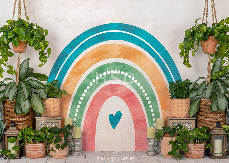 Summer Boho Rainbow - HSD Photography Backdrops 