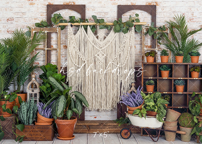 Boho Garden Porch - HSD Photography Backdrops 