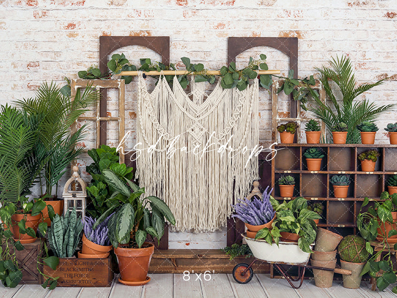 Boho Garden Porch - HSD Photography Backdrops 