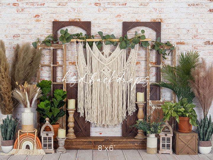 Boho Plants - HSD Photography Backdrops 