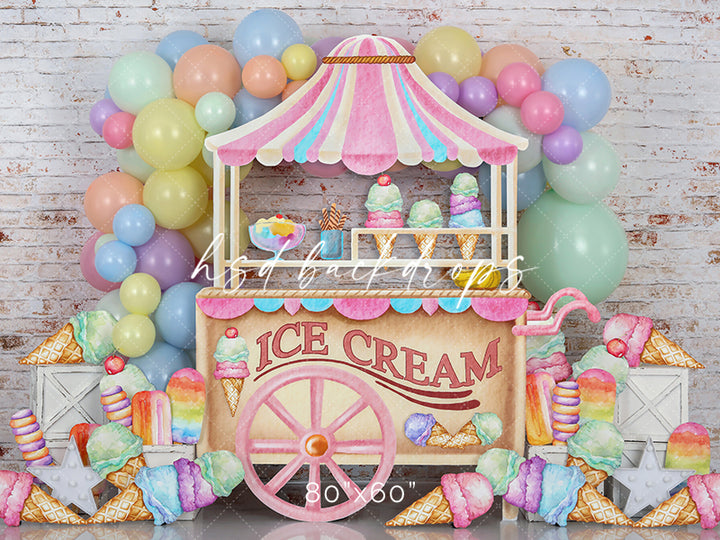 Ice Cream Party - HSD Photography Backdrops 