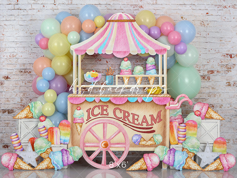 Ice Cream Party - HSD Photography Backdrops 