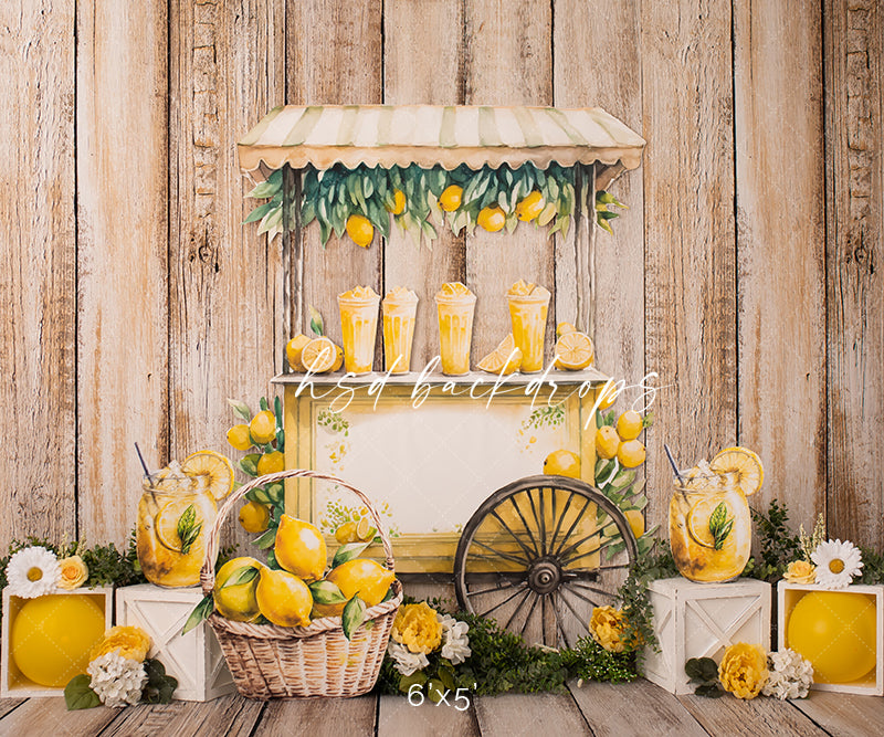 Rustic Lemonade Stand - HSD Photography Backdrops 