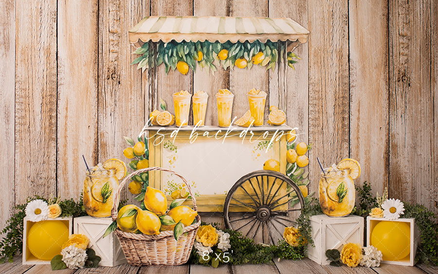 Rustic Lemonade Stand - HSD Photography Backdrops 