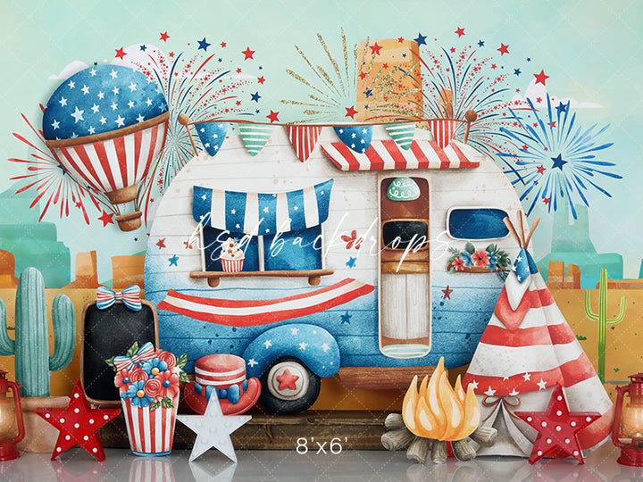 Freedom and Fireworks - HSD Photography Backdrops 