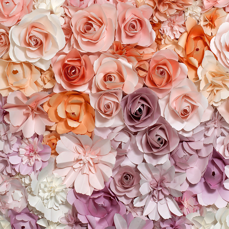 Pastel Paper Flowers - HSD Photography Backdrops 