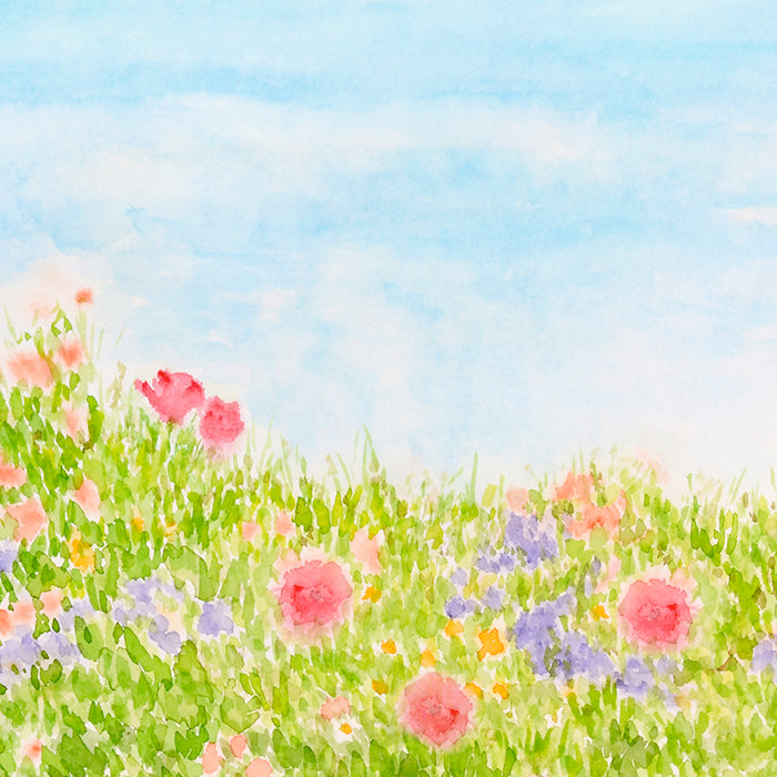 Photography Backdrop | Watercolor Spring Meadow - HSD Photography Backdrops 