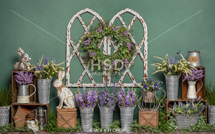 Lavender Garden - HSD Photography Backdrops 