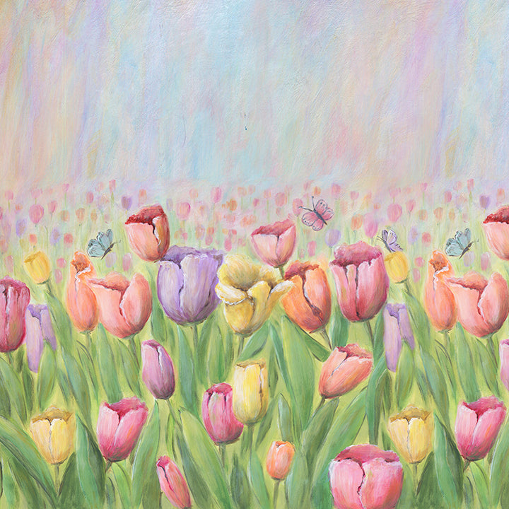 Photography Backdrop Background | Tulip Field - HSD Photography Backdrops 