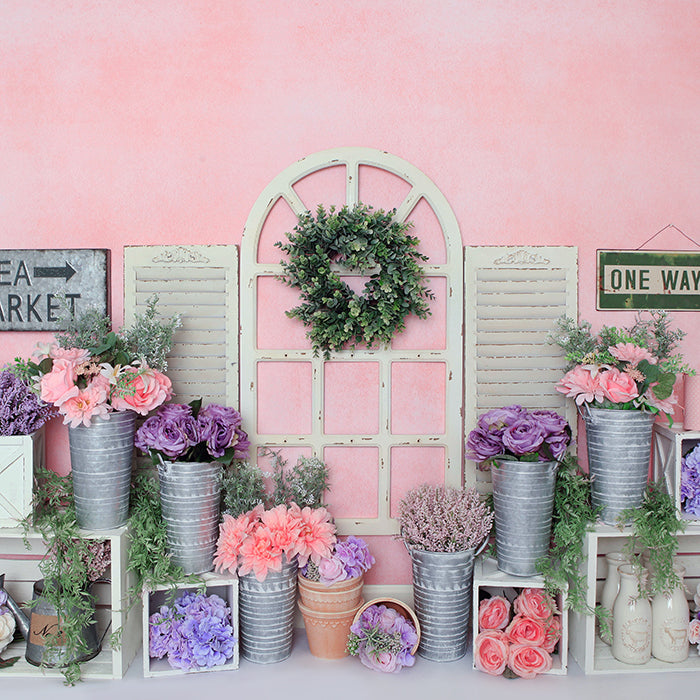 Spring Flower Market - HSD Photography Backdrops 