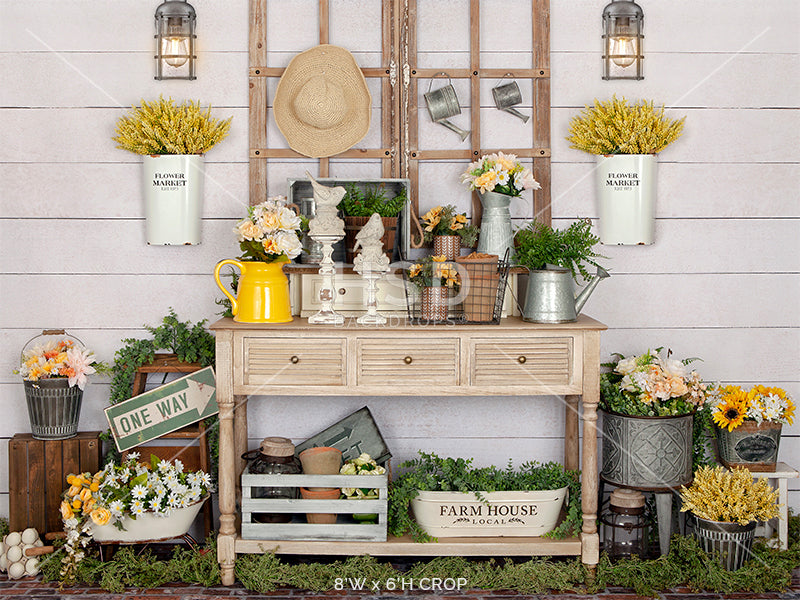 Mellow Yellow Spring - HSD Photography Backdrops 