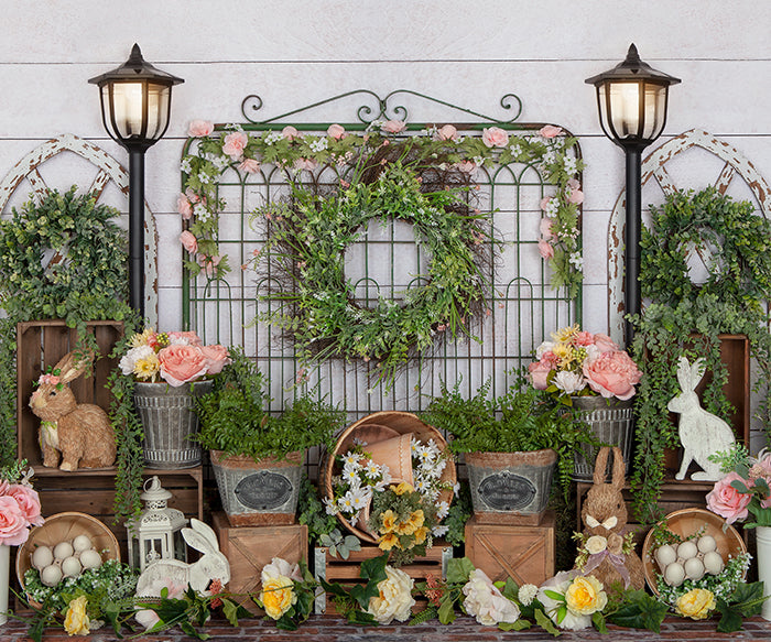 Bunnies and Blooms - HSD Photography Backdrops 