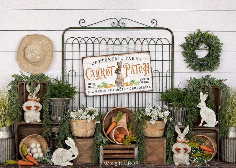 Cottontail's Carrot Patch - HSD Photography Backdrops 